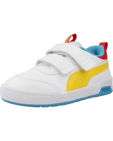 PUMA MULTIFLEX 2 WHITE VELCRO CASUAL SNEAKERS FOR KIDS WHITE