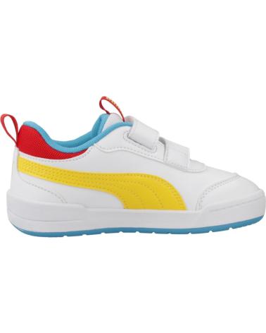 PUMA MULTIFLEX 2 WHITE VELCRO CASUAL SNEAKERS FOR KIDS WHITE