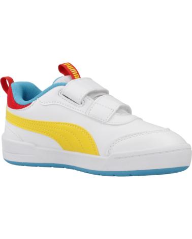 PUMA MULTIFLEX 2 WHITE VELCRO CASUAL SNEAKERS FOR KIDS WHITE