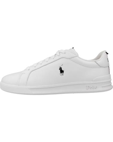 Chaussures-De-Sport-De-Hombre-POLO-RALPH-LAUREN-POLO RALPH LAUREN BASKETS CASUAL HOMME HRT CT II LO - BLANC ET NOIR-BLANCO-NEGRO