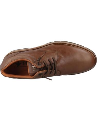 CETTI C1335 OLD RUSTIK SCHNÜRSCHUHE AUS BRAUNEM LEDER CUERO