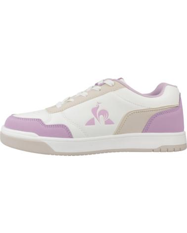 SNEAKERS LE COQ SPORTIF LCS COURT BREAKER BIANCHE E LILLA OPTWHT