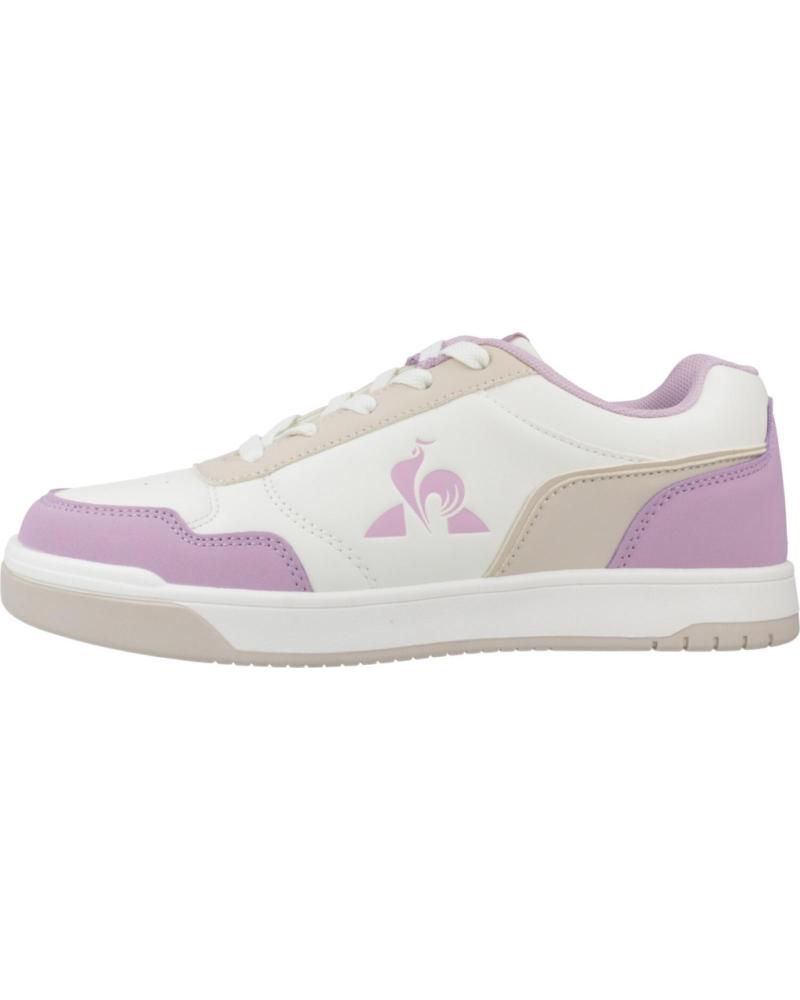 SNEAKERS LE COQ SPORTIF LCS COURT BREAKER BIANCHE E LILLA OPTWHT