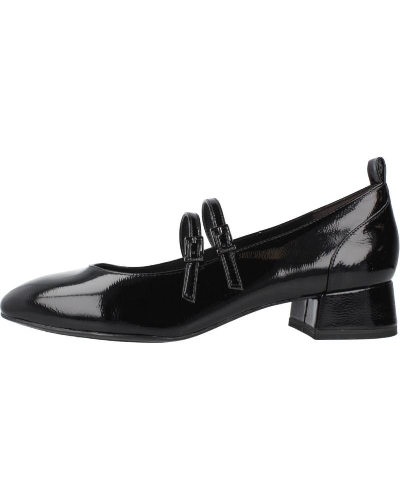 TAMARIS 22318 43 - MERCEDITAS DE TACÓN CUADRADO NEGRO CHAROL PARA MUJER BLACK