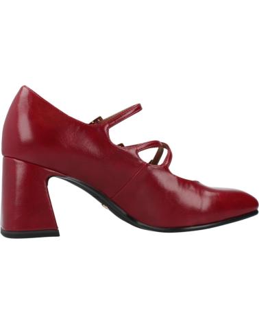 TAMARIS 22458 45 - DEEP RED SQUARE HEEL MARY JANES FOR WOMEN RED