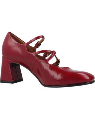 TAMARIS 22458 45 - DEEP RED SQUARE HEEL MARY JANES FOR WOMEN RED