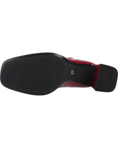 TAMARIS 22458 45 - DEEP RED SQUARE HEEL MARY JANES FOR WOMEN RED