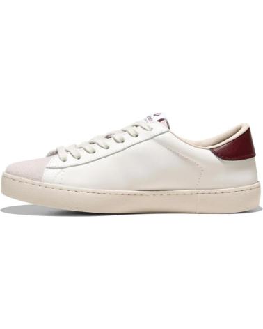 VICTORIA SNEAKERS BERLIN EN PIEL SERRADA BURDEOS ROJO ROJO