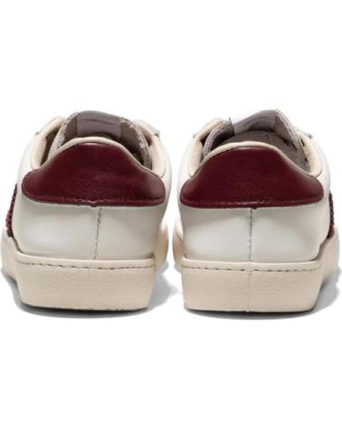VICTORIA SNEAKERS BERLIN EN PIEL SERRADA BURDEOS ROJO ROJO