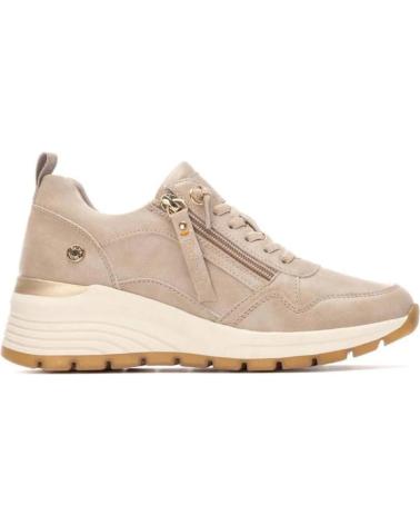 REFRESH SNEAKERS BEIGE 172938 CON ZEPPA E CERNIERA LATERALE BEIGE