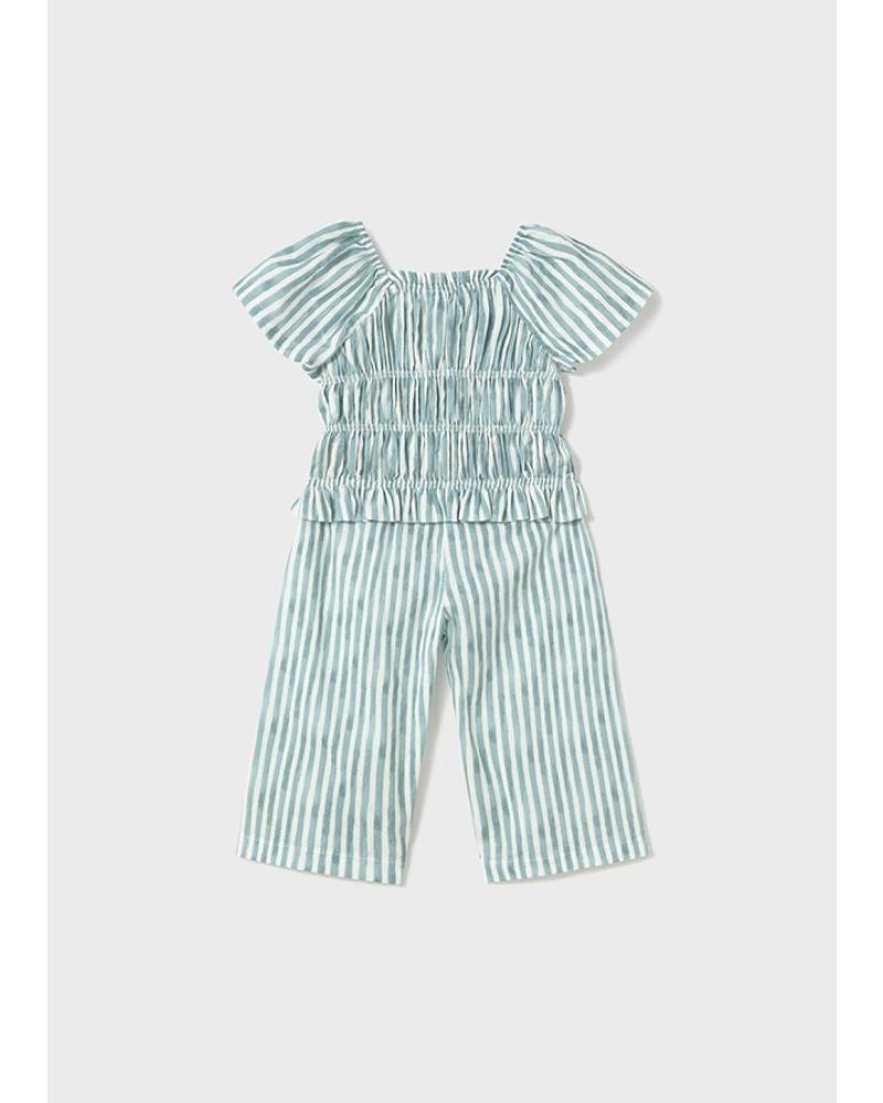 MAYORAL TOP AND LONG TROUSERS SET EMERALD GREEN - REF. 1573019 VERDE