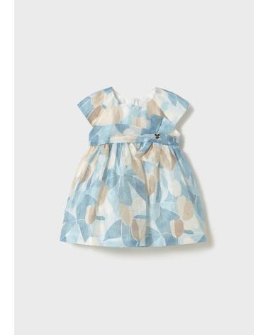 MAYORAL SKY PRINT DRESS LIGHT BLUE REF. 1909-014 CELESTE