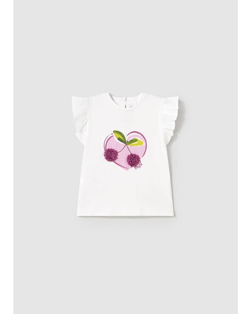 MAYORAL SHORT SLEEVE T-SHIRT WITH CAMERA PRINT WHITE 1042-052 BLANCO