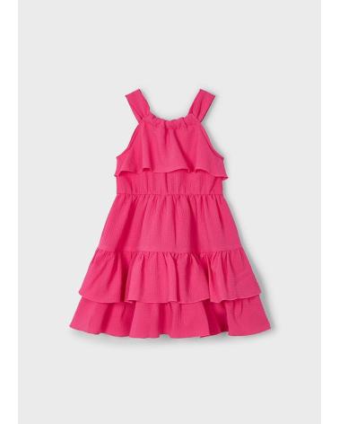 MAYORAL RUFFLED DRESS IN PEONY COLOR - REF. 3/933/082 -----------