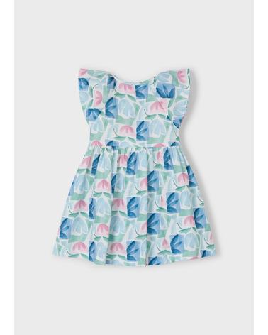MAYORAL PRINTED DRESS MINT GREEN - REF. 3/928/035 VERDE