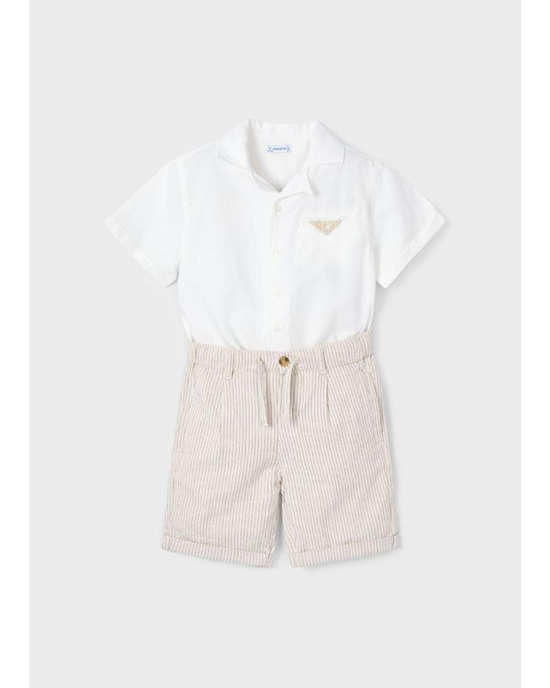CONJUNTO MAYORAL BERMUDA RELAXED CREMA BEIGE MODELO 3231-091 BEIG