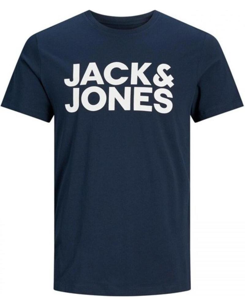 JACK & JONES CORP O-NECK T-SHIRT NAVY SLIM FIT NAVY-SLIM-