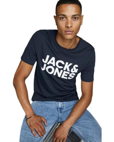 JACK & JONES CORP O-NECK T-SHIRT NAVY SLIM FIT NAVY-SLIM-