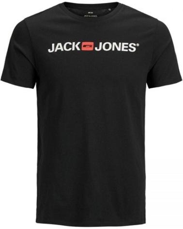 JACK & JONES CORP CREW NECK T-SHIRT BLACK BLACK