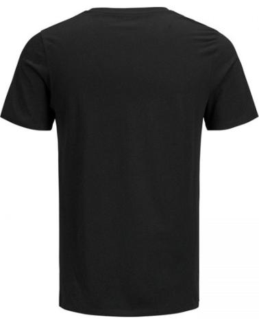 JACK & JONES CORP CREW NECK T-SHIRT BLACK BLACK