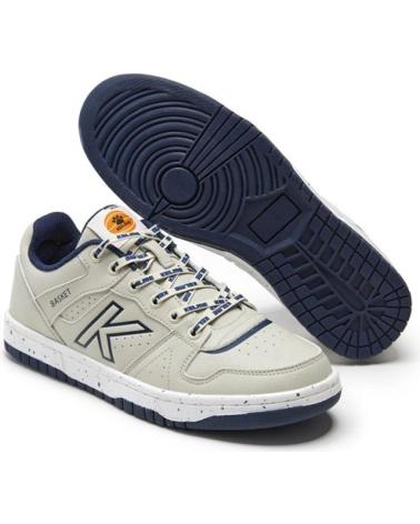 KELME RETROBASKET 2.0 - ZAPATILLAS CASUAL BEIGE Y MARINO BEIGE Y MA