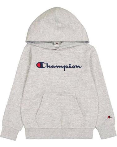 CAMISOLA COM CAPUZ CHAMPION JUNIOR EMBROIDERED LOGO CINZENTA GRIS