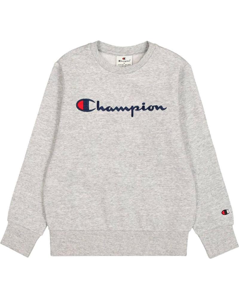 SWEAT CHAMPION COL ROND GRIS GRIS