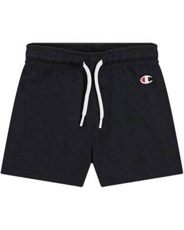 CHAMPION USA BABY-SET: BLAUES T-SHIRT UND SCHWARZE SHORTS MULTICOLOR