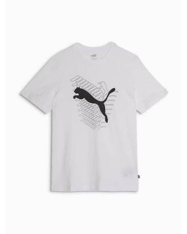 PUMA GRAPHICS CAT TEE SP2024 WHITE BLANCO