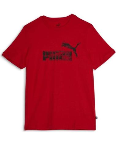 PUMA GRAPHICS NO 1 LOGO TEE RED ROJO