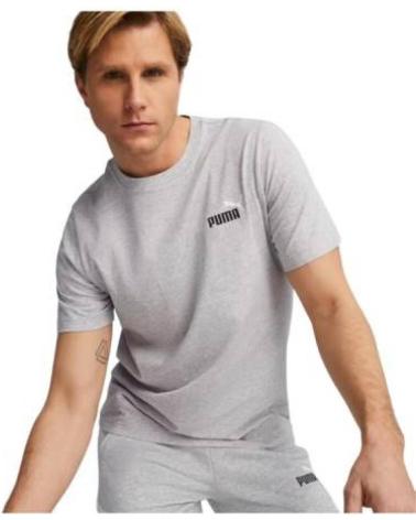 PUMA ESS 2 COL SMALL LOGO TEE GREY GRIS