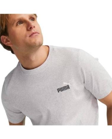 PUMA ESS 2 COL SMALL LOGO TEE GREY GRIS