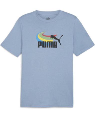 T-SHIRT PUMA GRAPHICS SUMMER SPORTS BLU AZUL