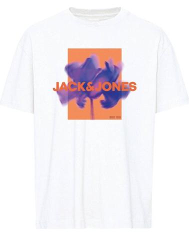 T-SHIRT JACK AND JONES FLORALS BIANCA BLANCO