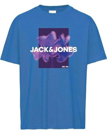 T-SHIRT JACK & JONES FLORALS BLU AZUL