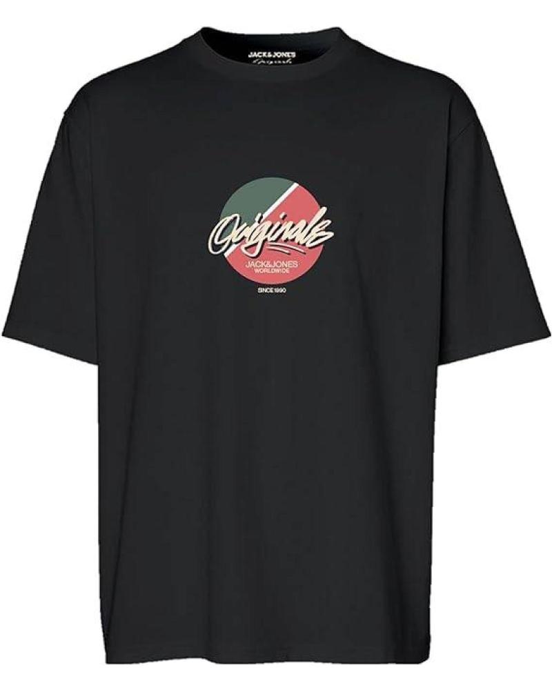 JACK & JONES TAMPA 1 SHORT SLEEVE T-SHIRT BLACK NEGRO