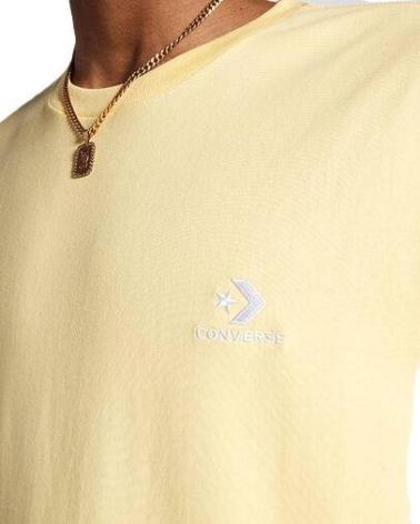 T-SHIRT CONVERSE STAR CHEVRON TEE JAUNE LIKE BUTTER AMARILLO