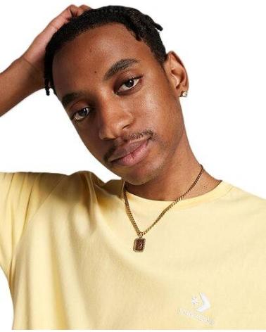 T-SHIRT CONVERSE STAR CHEVRON TEE JAUNE LIKE BUTTER AMARILLO