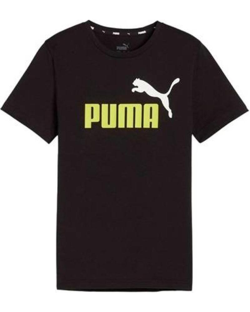 PUMA ESS 2 COL LOGO T-SHIRT BLACK 586985-31 NEGRO