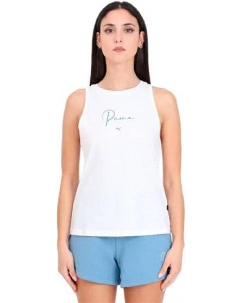 PUMA CANOTTA WHITE BASIC BIANCA BLANCO