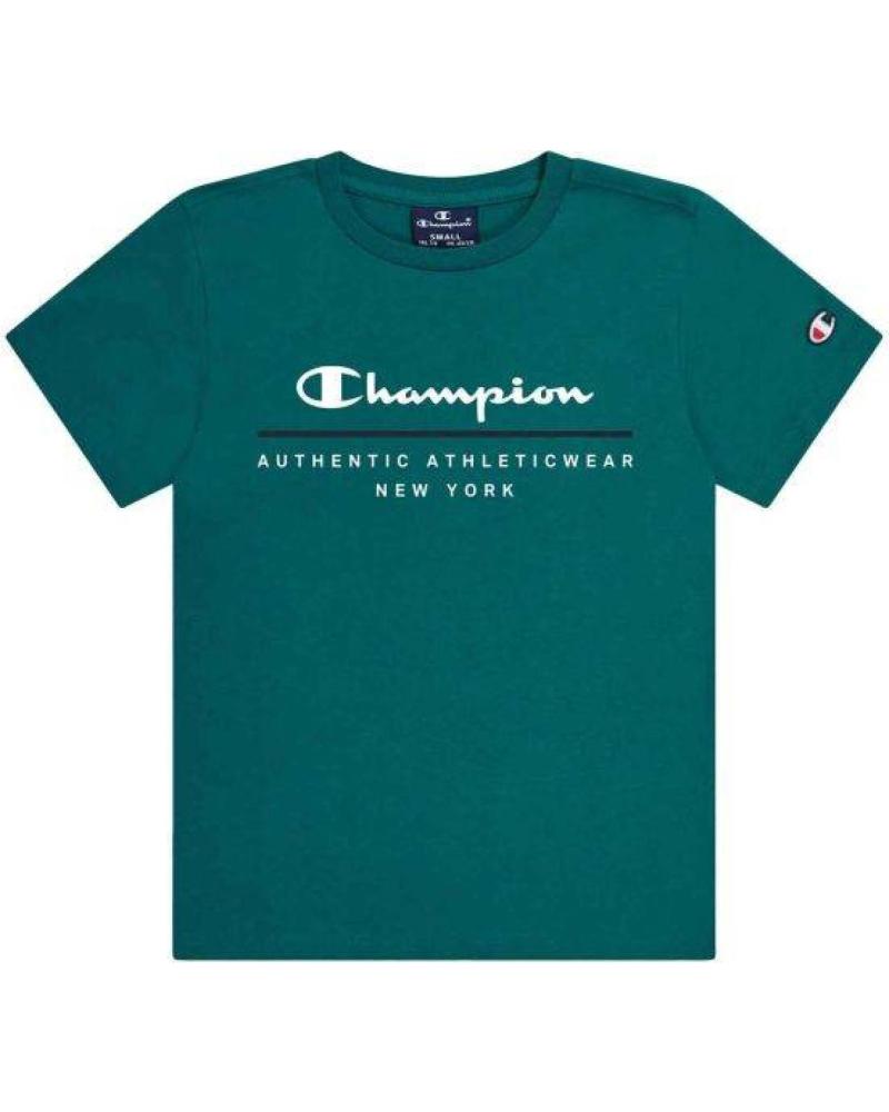 CHAMPION T-SHIRT GIROCOLLO AVT VERDE VERDE
