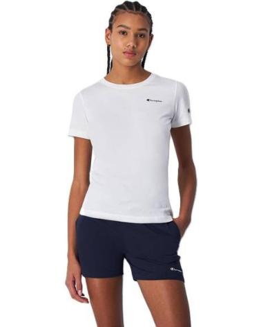 CHAMPION RUNDHALS-T-SHIRT WEISS BLANCO