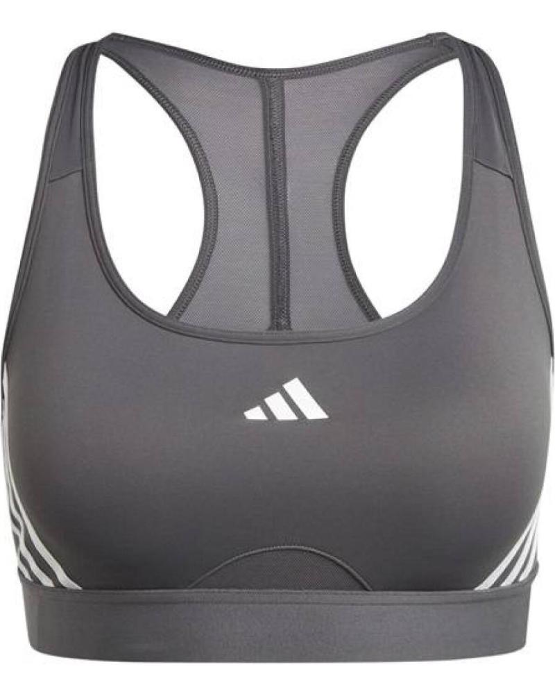 REGGISENO SPORTIVO ADIDAS POWERIMPACT TRAIN GRIGIO GRIS