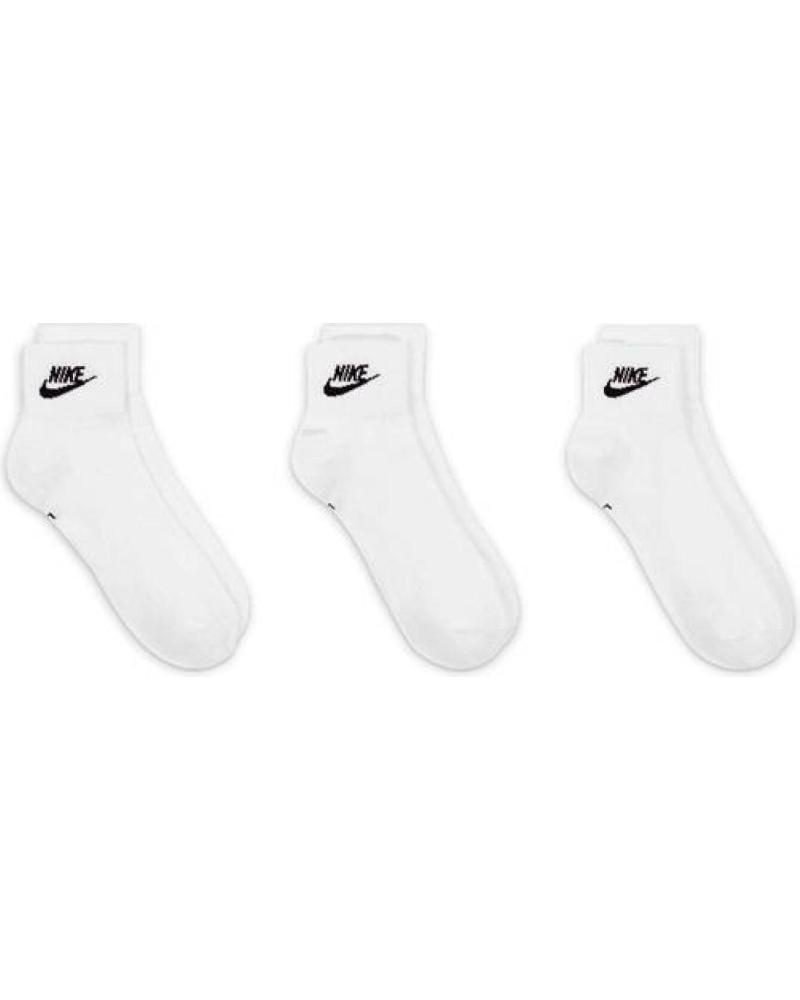 PACK 3 PARES MEIAS NIKE EVERYDAY ESSENTIAL BRANCAS - MODELO DX5074-10 BLANCO