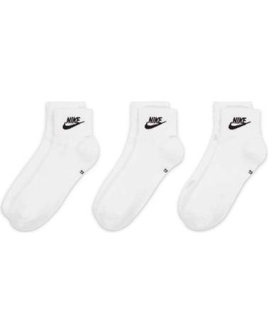 PACK 3 PARES MEIAS NIKE EVERYDAY ESSENTIAL BRANCAS - MODELO DX5074-10 BLANCO