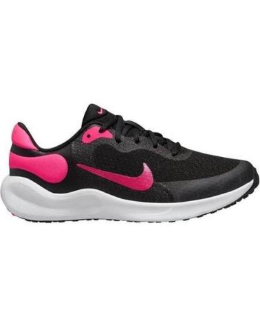 BASKETS NIKE REVOLUTION 7 NOIR ET FUCHSIA POUR ENFANT NEGRO