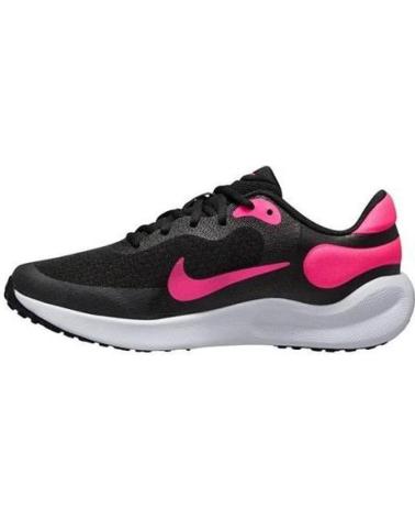 BASKETS NIKE REVOLUTION 7 NOIR ET FUCHSIA POUR ENFANT NEGRO