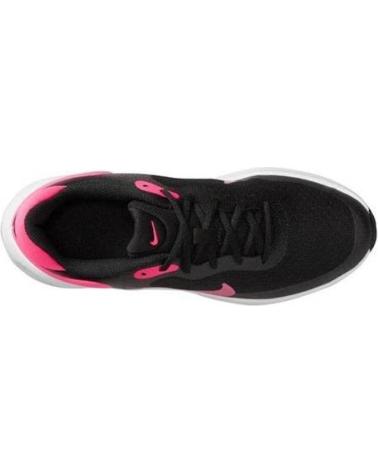 BASKETS NIKE REVOLUTION 7 NOIR ET FUCHSIA POUR ENFANT NEGRO