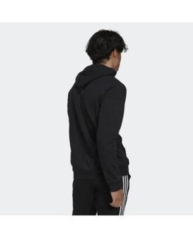 FELPA CON CAPPUCCIO ADIDAS ESSENTIALS FLEECE NERA NEGRO