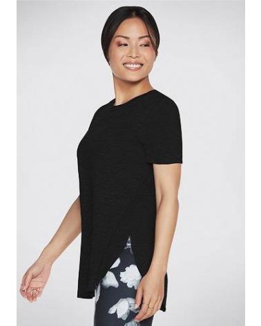 SKECHERS T-SHIRT TUNICA GO DRI SWIFT NERA NEGRO